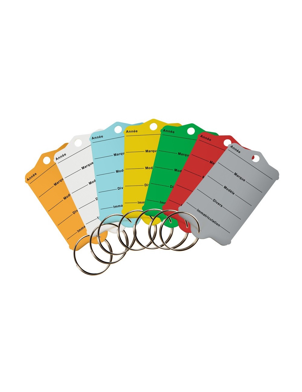 Sleutelhanger Gemaakt Van Hard Plastiek - Oranje - Per 200 Stuks